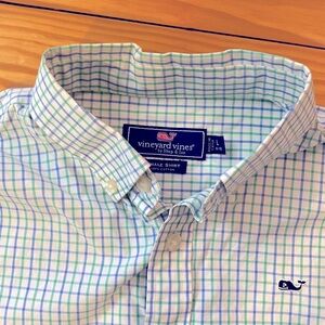 Vineyard Vines On-the-Go Boys Long Sleeve Button Down Shirt